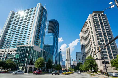 skyline of Buckhead, the uptown section of Atlanta, Georgia